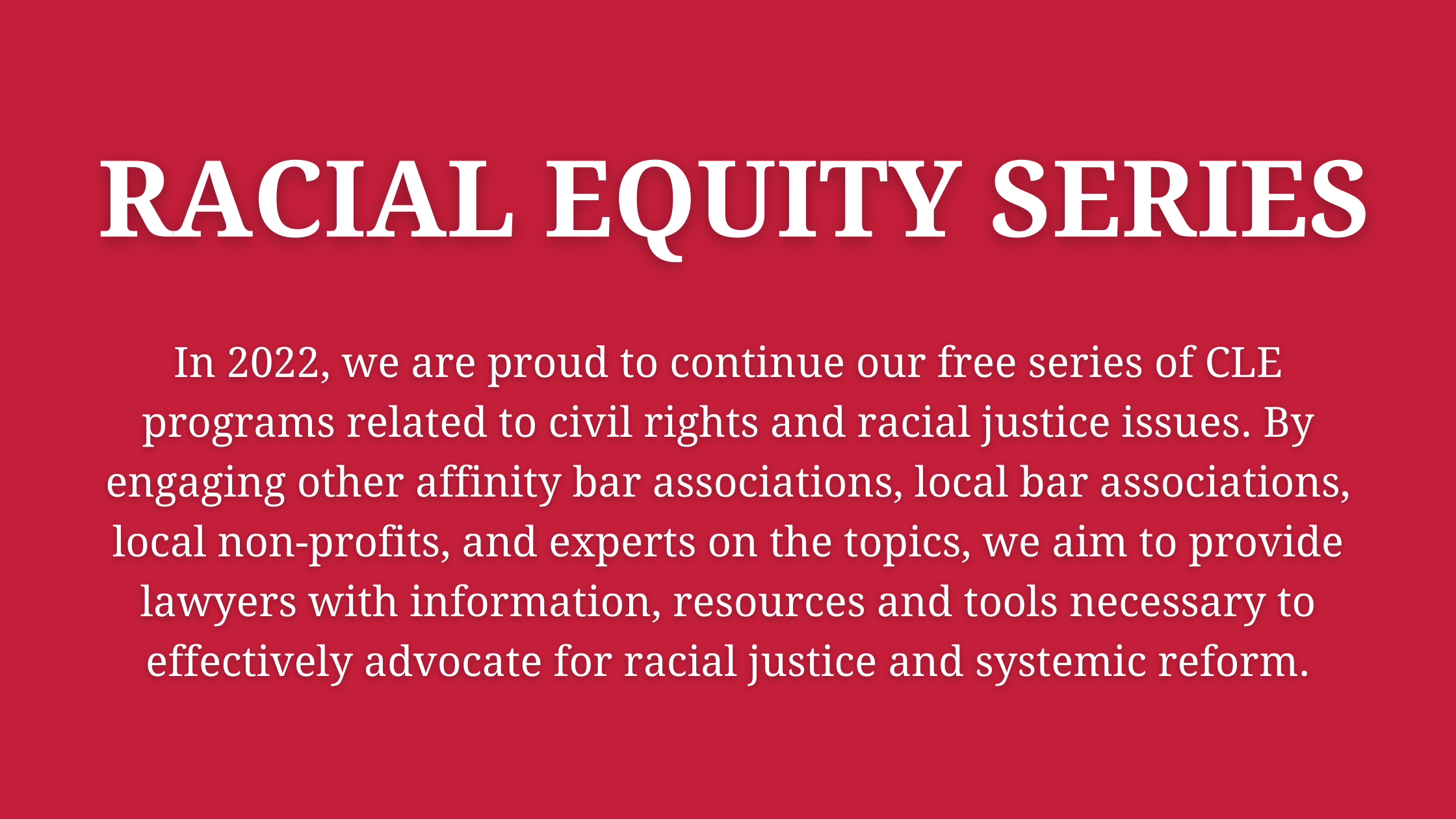 Racial Equity Series